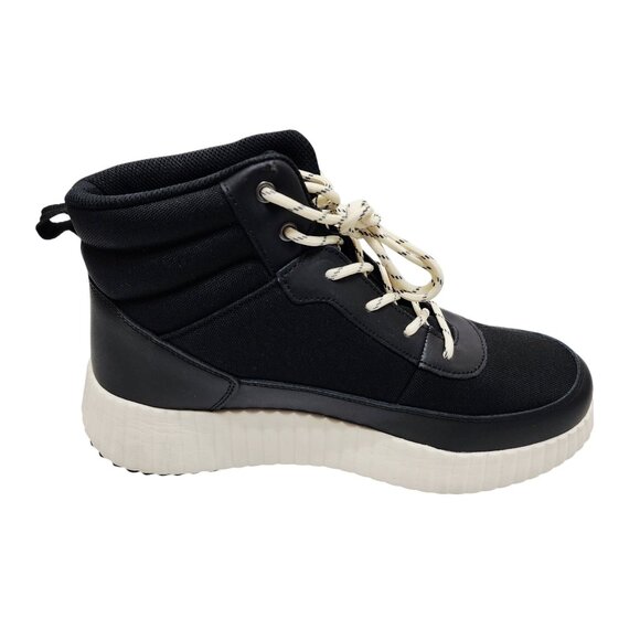 Universal Thread Womens Black HighTop Sneakers Boots 9 Canvas Upper Sole Lace-Up - Picture 7 of 10